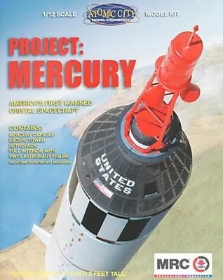 MRC Project Mercury Capsule - Space Program Plastic Model - 1/12 Scale - #62001 • $69.53