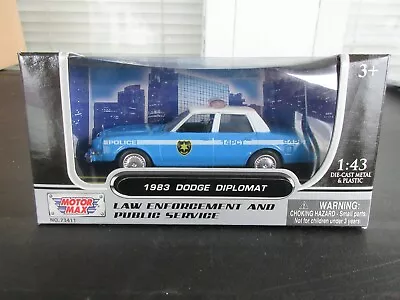 £15.46 • Buy 1:43 MotorMax Dodge Diplomat NYPD New York City Police 1983 Plymouth Gran Fury