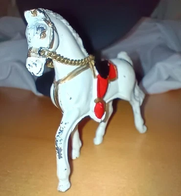 $10 • Buy Vtg 1960s Cast Metal White Arabian Circus Horse Mini Souvenir Japan VUC-READ