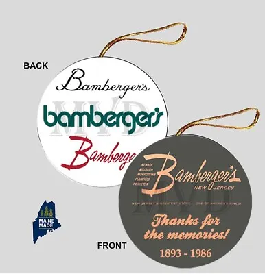 BAMBERGER'S Christmas Ornament - Collectible Logo Vintage Gift Bambergers Retail • $6.99