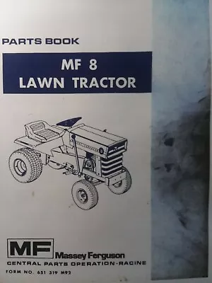 $215.21 • Buy Massey Ferguson MF 8 Gear & Hydro Lawn Tractor & Implements Parts Catalog Manual