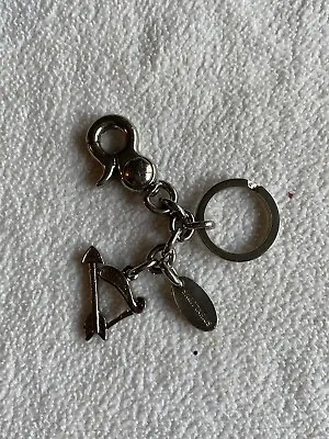 Mulberry Original Metal Zodiac Keyring Silver Tone Sagittarius The Archer • £45