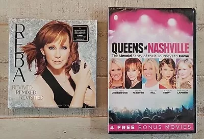 Reba McEntire Lot Revived Remixed Revisited CD & Queens Of Nashville DVD NEW • $10.99