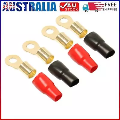 4pcs Power Ground Wire Ring Terminals Car Auto Audio 0GA Gauge Connectors * • $9.50