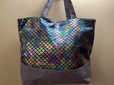 £9 • Buy Beach Bag Large Purple Mermaid