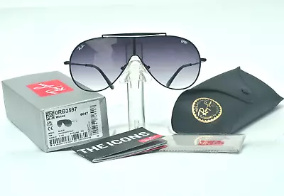 Unisex Mens Gradual Gray Ray-Ban RB3597 Wayfarer Sunglasses CRY-005 • $16