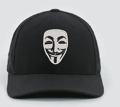 Anonymous Guy Fawkes V For Vendetta Mask Embroidered Low Profile Baseball Hat • $18.99