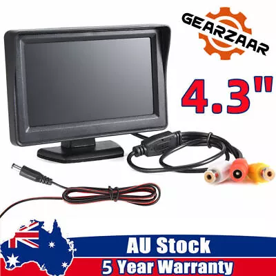 4.3  IR Reverse Camera Reversing Rear View Kit Waterproof HD Monitor Screen AUS • $21.99