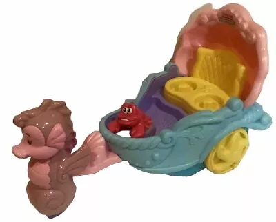 Fisher Price Little People Princess Car Ariel Disney Little Mermaid Chariot RARE • $38.50