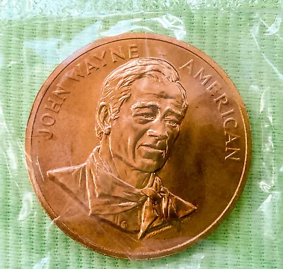 Vintage - John Wayne - American - Coin/Medal - 1¼  - Sealed - New From Late 70's • $5.99