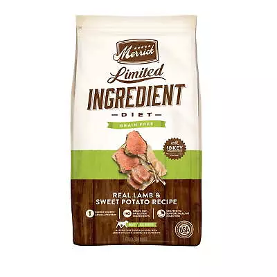 Merrick Limited Ingredient Lamb Sweet Potato Dry Dog Food Grain Free 22 Lb Bag • $122.72