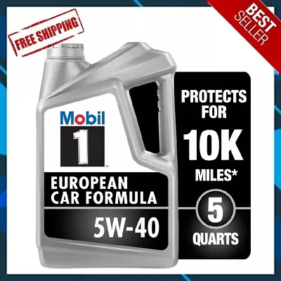 🔥SALE🔥 Mobil 1 FS European Car Formula Full Synthetic Motor Oil 5W-40 5 Quart • $26.66