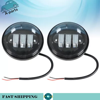 Pair 4.5Inch  LED Passing Lights Black Fog Spot Lamp For Motorcycle 4-1/2  • $25.40