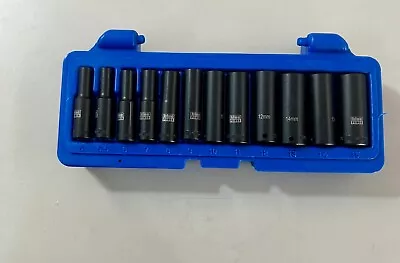 New Blue Power Cornwell 12 Pc. Deep Impact Socket Set 1/4  Drive Metric • $65