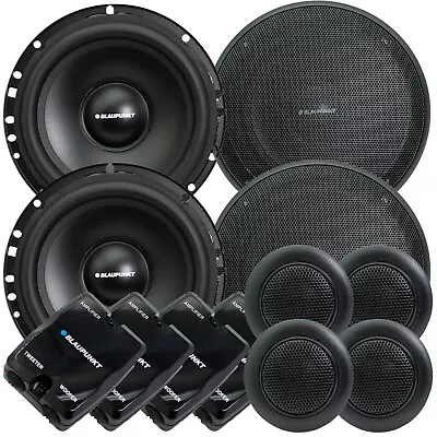 4x Blaupunkt BPS-E650C 6.5  Component Speakers 120W Peak Power Tweeter - 2 Pairs • $119.99