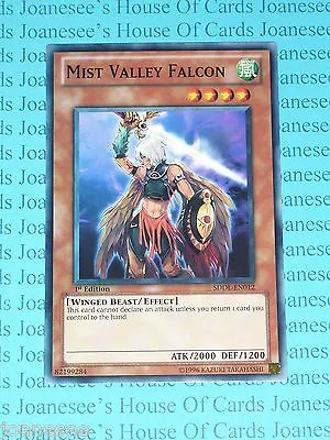 Mist Valley Falcon SDDL-EN012 Common Yu-Gi-Oh Card Mint 1st Edition New • $1.23