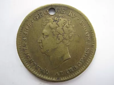 £12.50 • Buy 1830 George IV Death Medal In Brass 25mm GF