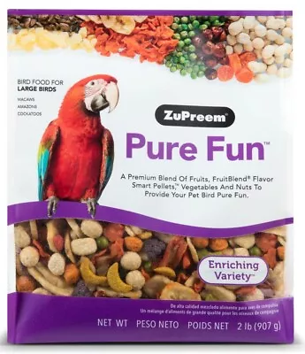 ZuPreem Pure Fun Bird Food For Large Birds 2 Lb  • $26.95