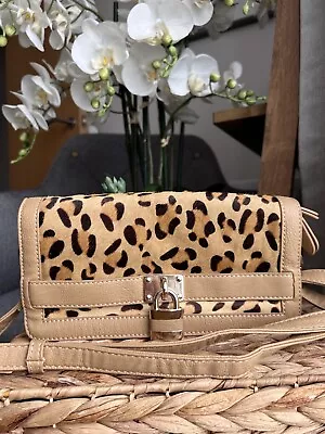 WAREHOUSE Animal Print Faux Leather Shoulder Crossbody Bag • £17