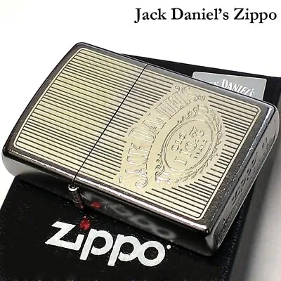 Zippo Oil Lighter Jack Daniel's Whisky Silver Regular Case Japan • $141.90