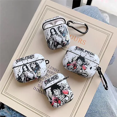 $19.79 • Buy One Piece Monkey D Luffy For Apple AirPods Pro Accessories Silica Gel Case Cover