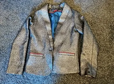 £120 Lili Gaufrette Designer Girls Suit Jacket 11-12 Years Old Snakeskin Effect • £29