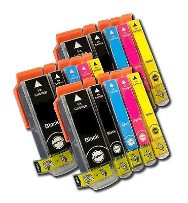 15 X Ink Cartridges Compatible With Canon PGI-5BK CLI-8B CLI-8C CLI-8MCLI-8Y • £36.99