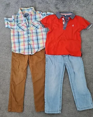 £4.99 • Buy Boys Bundle With Jeans Chinos Polo Tshirt And Short Sleeve Shirt Size 2-3 Years