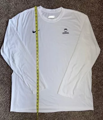 $21.99 • Buy Nike UConn Huskies 2XL White Dri-FIT Long Sleeve Nike Tee