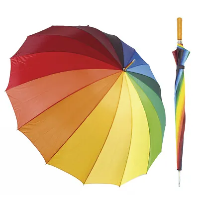 Rainbow Umbrella Adults Large Golf Pride Festival • £17.99