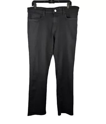 J Brand Kane Jeans Men's Eco Black Denim Pants Stretch Straight Leg 36 X 30 • $69.99