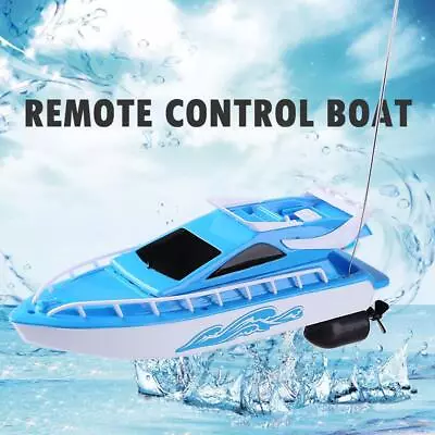 Mini Remote Control Boat High Speed Rowing Ship Water Speedboat Toy (Blue) • $14.39