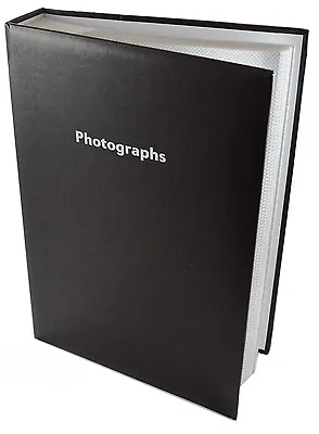 £10.99 • Buy Large Black Slip In Photo Album 300 6 X 4 Photos Memo Area For Each Photo NEW