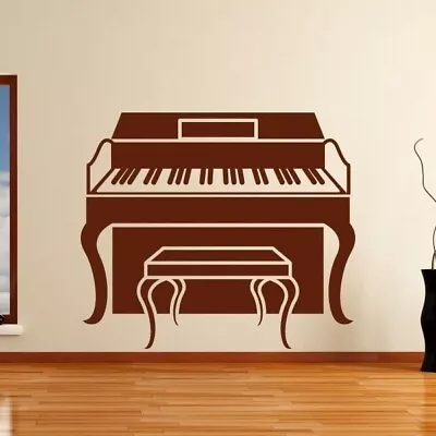 Piano With Stool Musical Instrument Wall Art Sticker (AS10149) • £14.99