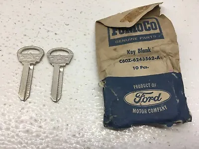 NOS 1966 1967 Ford Fairlane Lot Of 2 Blank Keys C6OZ-6243562-A • $15