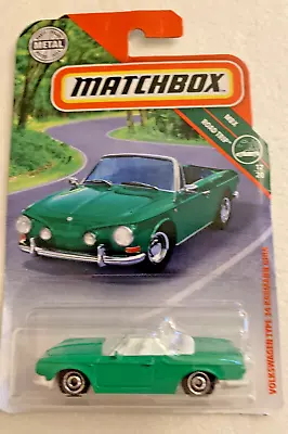 Matchbox Mbx Road Trip Volkswagen Type 34 Karmann Ghia Green • $2.59