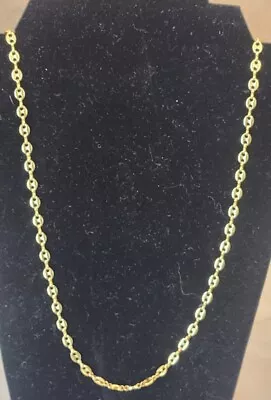 Vintage Trifari Necklace Oval Link Chain Gold Tone 27  EUC • $17.99