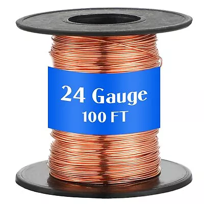 100ft Copper Wire For Gardening ElectrocultureJewelry Making Craft Pure Bar... • $11.62