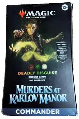 Murders At Karlov Manor Commander Deck “Deadly Disguise” MTG Commander Deck NEW • $9.99