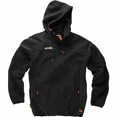 £40.39 • Buy Scruffs Worker Softshell Black Jacket Men's Workwear Work Coat Fleece Lined