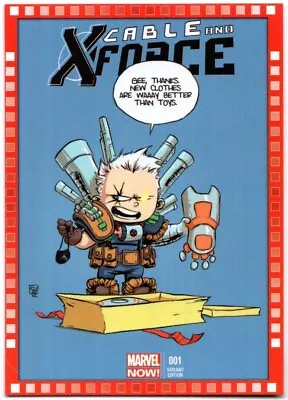 2013 UD Marvel Now!  CUTTING EDGE VARIANT COVER  #115-SY...CABLE & X-FORCE #1 • $4