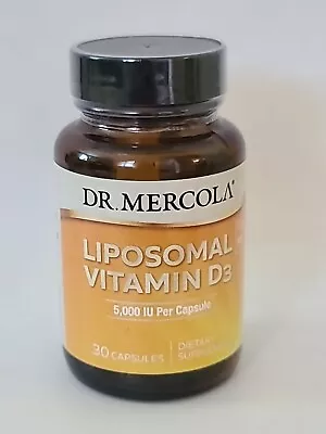 Dr Mercola LIPOSOMAL VITAMIN D3 5000iu  Supports HeartImmune 30 CAPSULES• 08/24 • $12.95