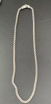 David Yurman Sterling Silver 18in Sterling Wheat Chain Necklace! 4mm • $295