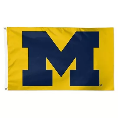 Michigan Wolverines Football 3x5 Ft College NCAA Yellow Flag / Banner • $13.99