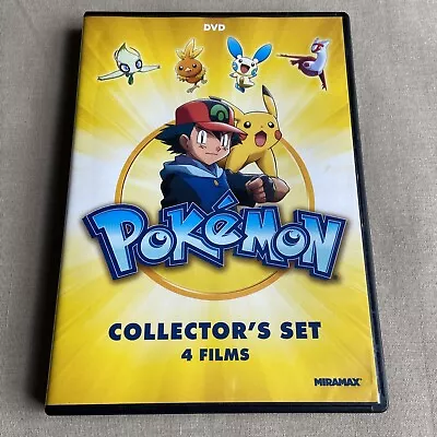 Pokémon Collectors Set: 4 Movies (DVD 4-Film Set) Destiny Deoxys Jirachi 4Ever + • $5.99