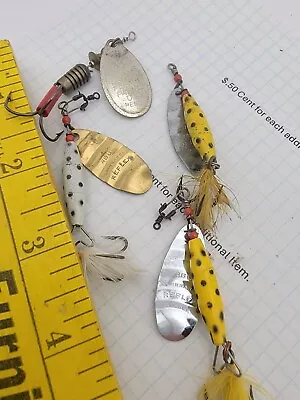 Lot Of 4 Vintage Spinners 3 ABU 1 Mepps Fishing Lures • $8