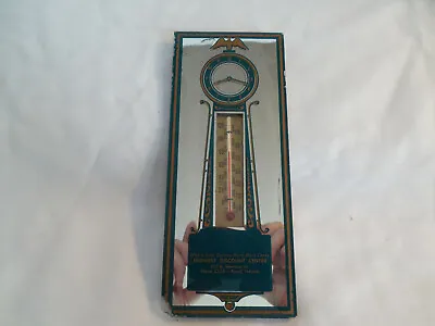 Vintage Mirrored Midwest Dscount Center Advertisement Thermometer Brazil IN • $30.40