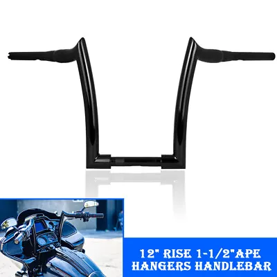 12'' Rise Rise Ape Hangers Handlebar For Yamaha Vstar 650 • $140.81