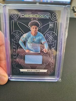 Panini Obsidian Soccer Rico Lewis /50 Rookie Card Patch Manchester City • £19.99