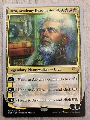 MTG Magic The Gathering Urza Academy Headmaster Unstable NM • $3.95